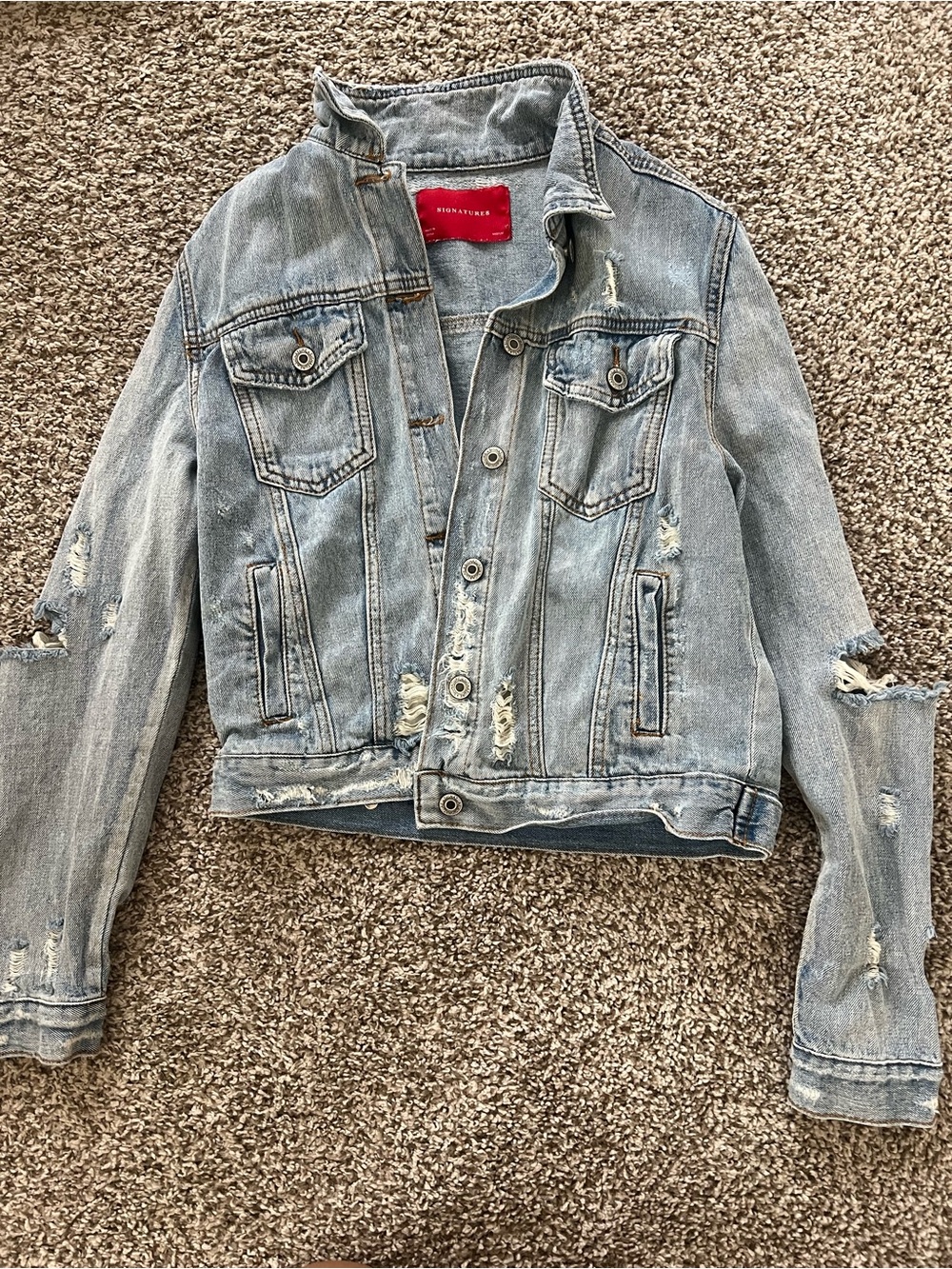 Distressed Jean Jacket